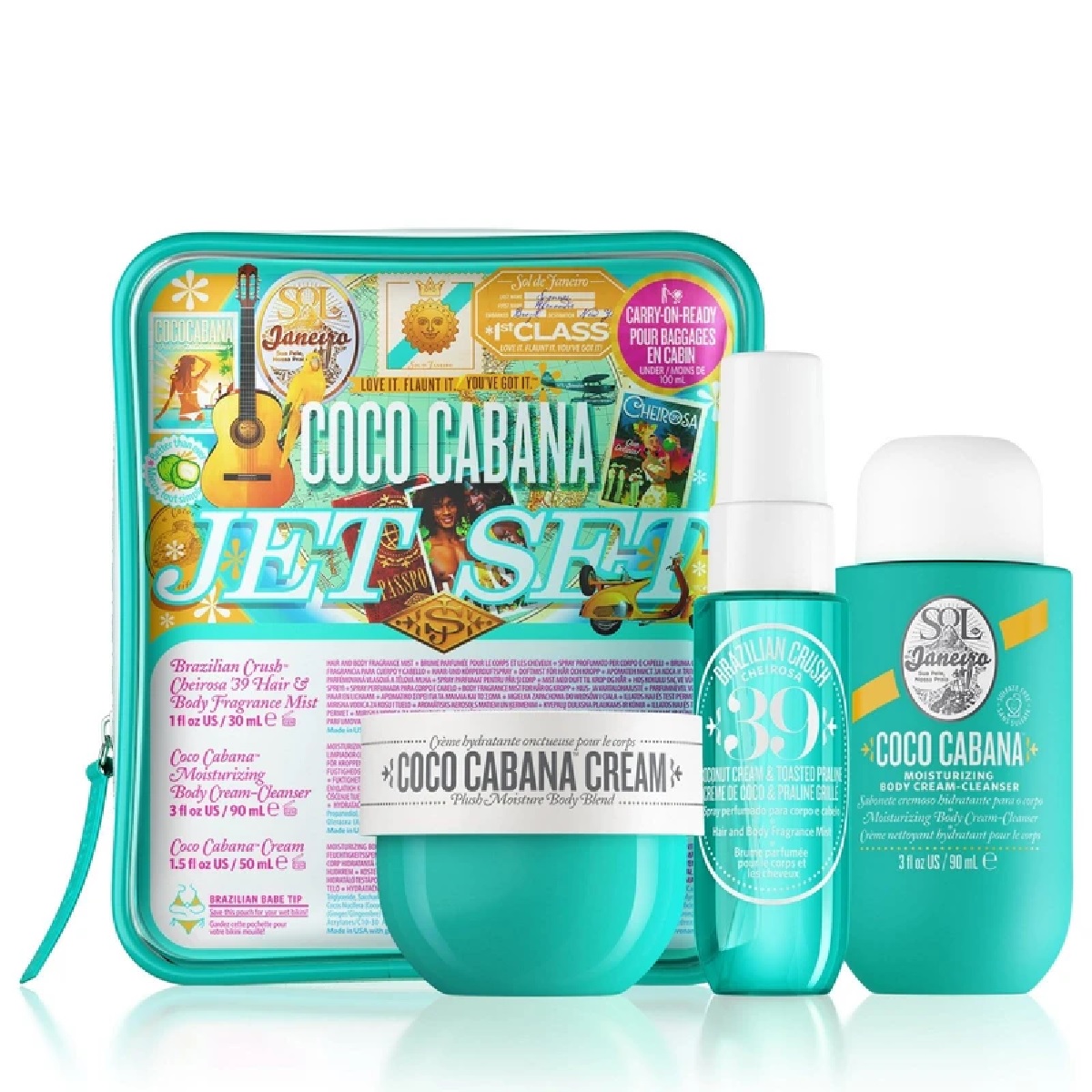 COCO CABANA JET SET (SET PARA CUIDADO DE LA PIEL)